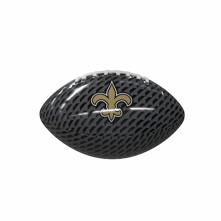 Logo Brands New Orleans Saints Carbon Fiber Mini-Size Glossy Football 620-93MG-1